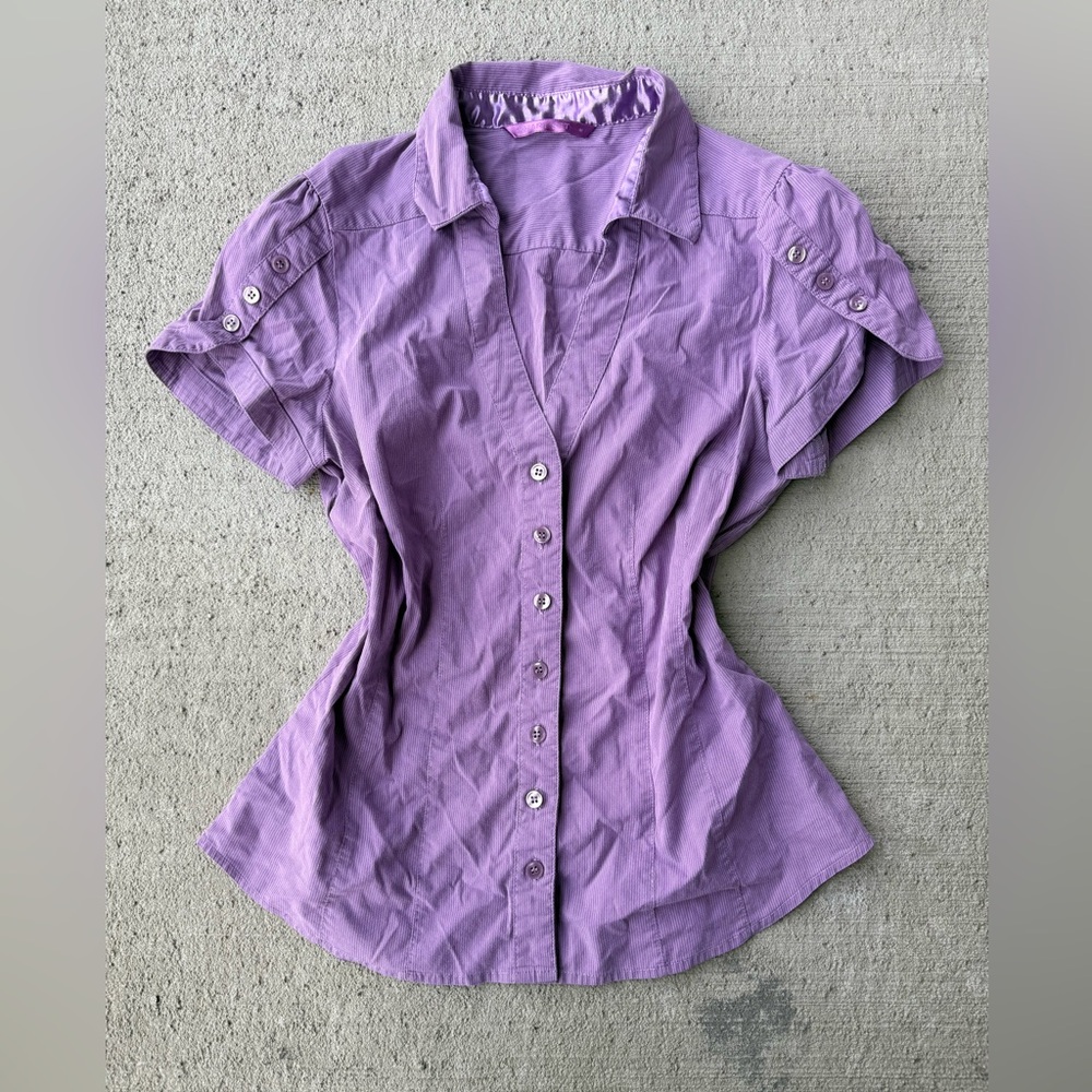 Smart Set Lavender Button-Down Shirt